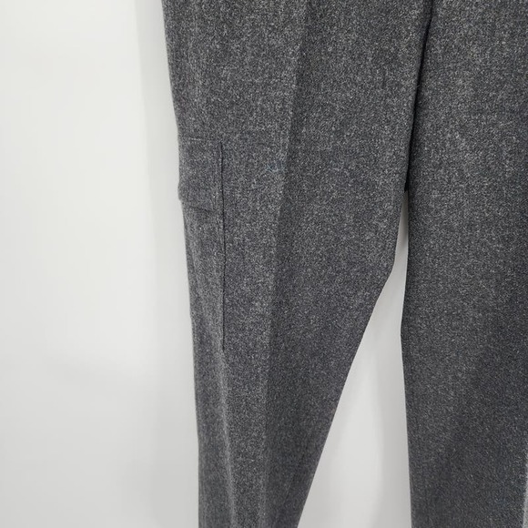 Eddie Bauer Gray Wool Mercer Fit Trouser Pleated Pants Size 14 - Picture 10 of 11